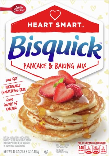 Betty Crocker Bisquick Pancake and Baking Mix, Low Fat, Cholesterol Free, Heart Smart, 40 oz - Image 4