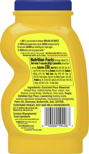 Betty Crocker Bisquick Shake 'n Pour, Buttermilk Pancake Mix, 5.1 oz - Image 4