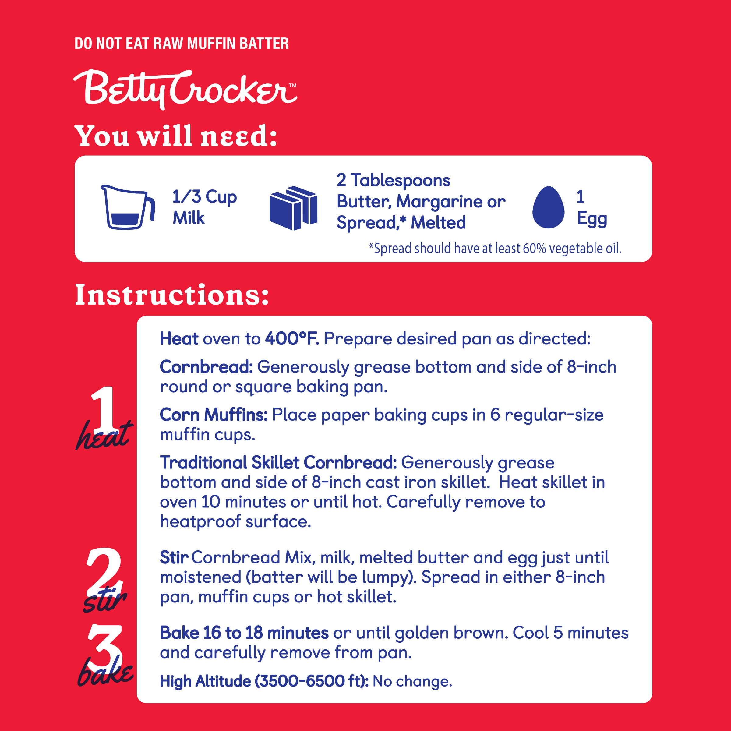 Betty Crocker Cornbread and Muffin Baking Mix, 6.5 oz. (Pack of 9) - Image 8