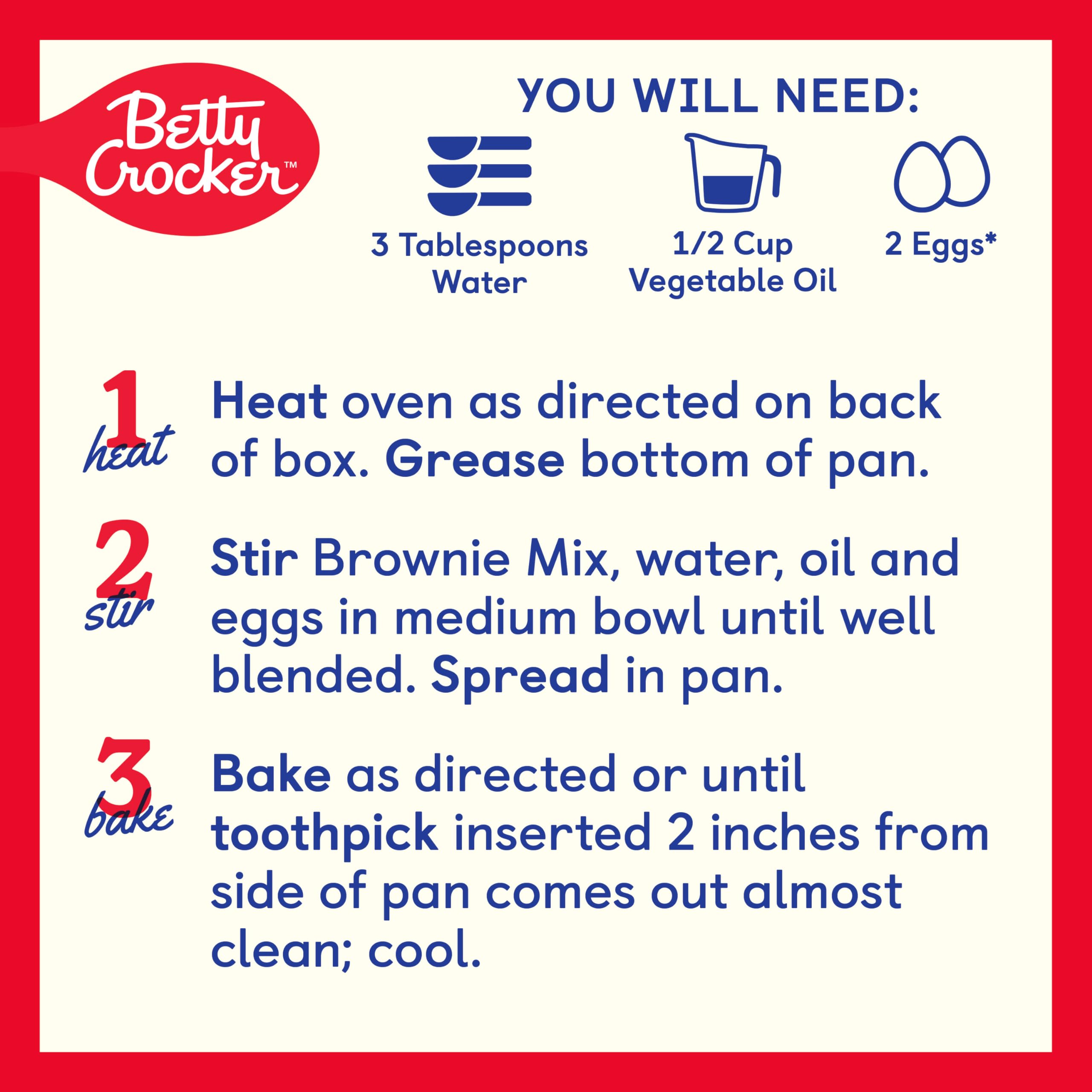 Betty Crocker Favorites Dark Chocolate Brownie Mix, 16.3 oz. (Pack of 12) - Image 5