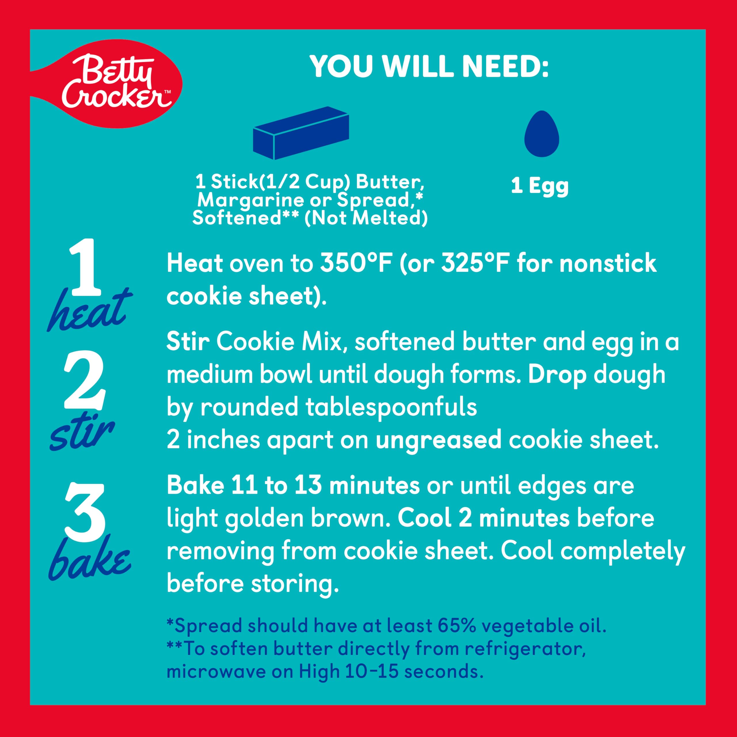 Betty Crocker Lower Sugar Cookie, Chocolate Chip Cookies, No Artificial Sweeteners, 13.1 oz - Image 5