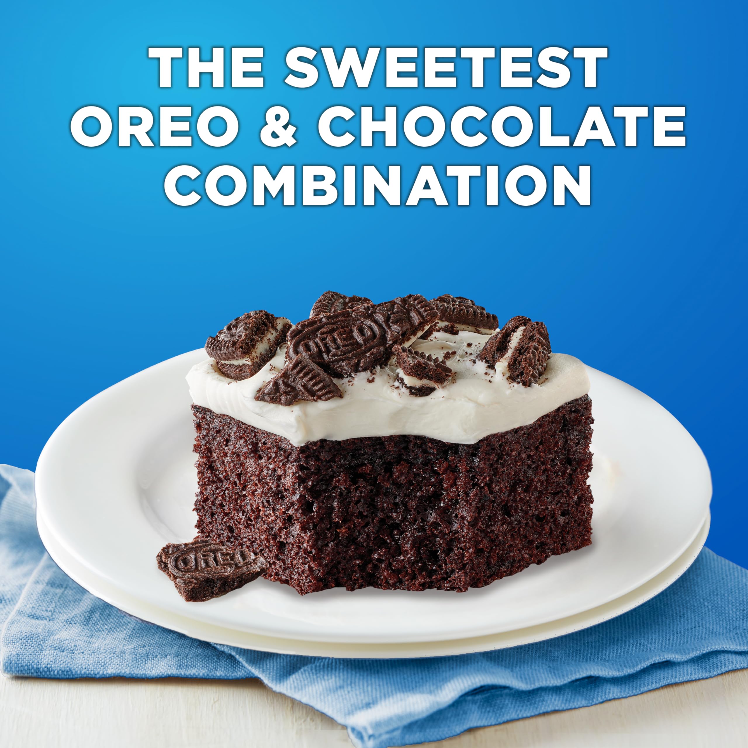 Betty Crocker OREO Chocolate Cake Mix, Chocolate Cake Baking Mix With OREO Cookie Pieces, 9.3 oz - Image 6