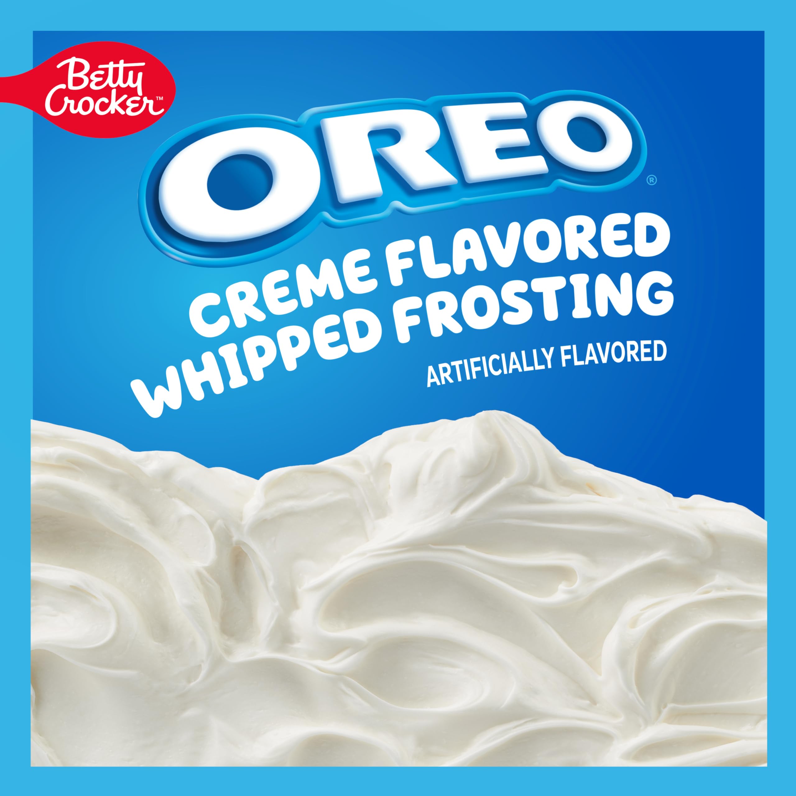 Betty Crocker OREO Creme Flavored Whipped Frosting, Gluten Free Frosting, 12 oz - Image 3
