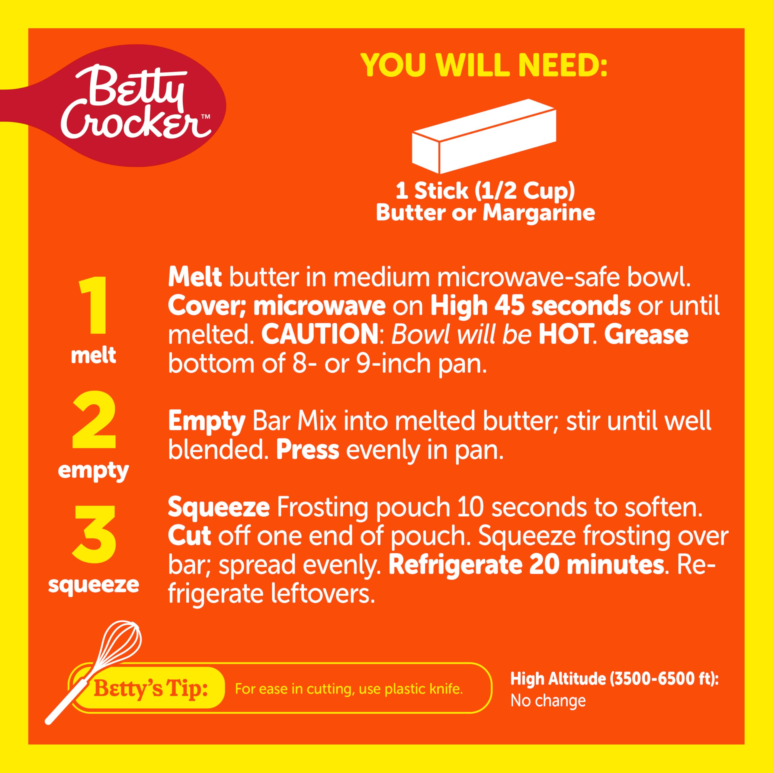 Betty Crocker REESE'S Peanut Butter No Bake Bars Mix With HERSHEY’S Milk Chocolate Frosting, 17.3 oz - Image 5