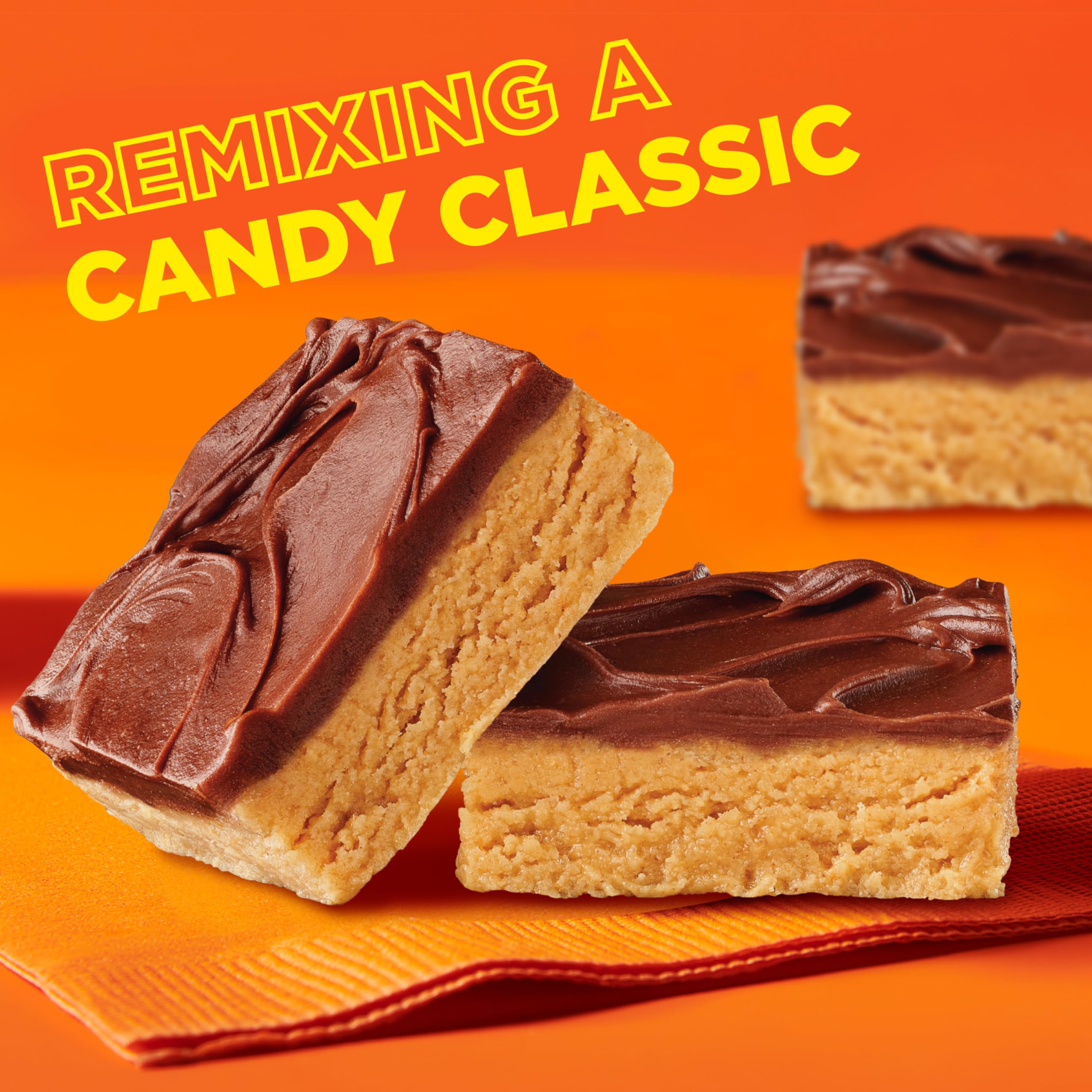 Betty Crocker REESE'S Peanut Butter No Bake Bars Mix With HERSHEY’S Milk Chocolate Frosting, 17.3 oz - Image 6