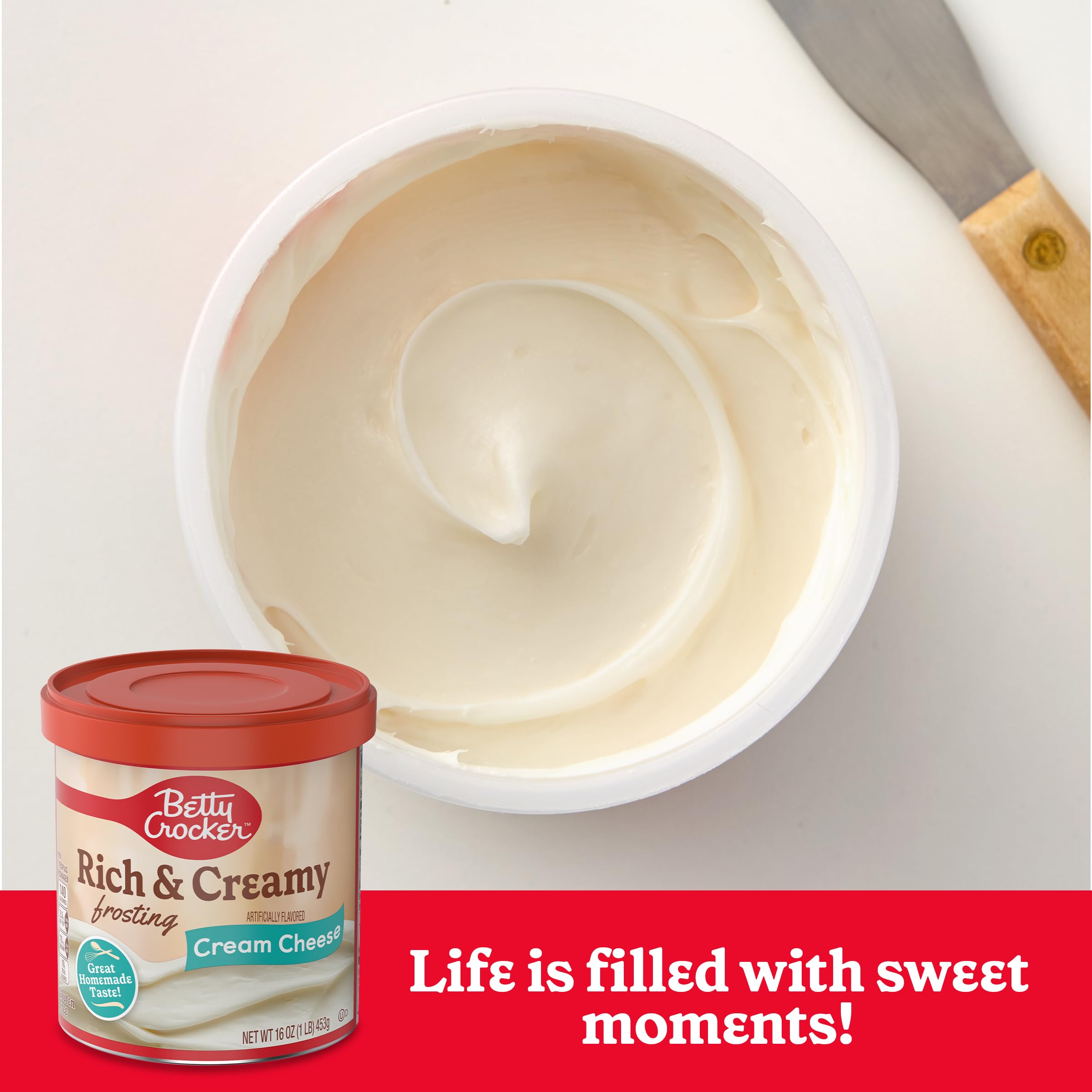 Betty Crocker Rich and Creamy Cream Cheese Frosting, Gluten Free, 16 oz - Image 4