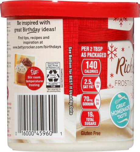 Betty Crocker Rich and Creamy Cream Cheese Frosting, Gluten Free, 16 oz - Image 5